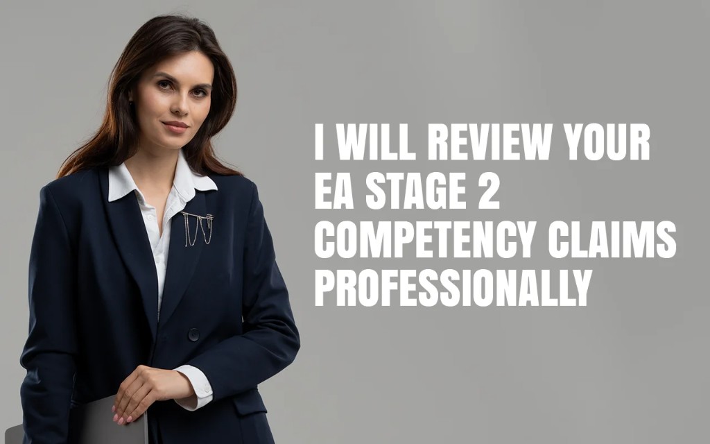 I Will Write Your EA Stage 2 Competency Claims Professionally — image 1