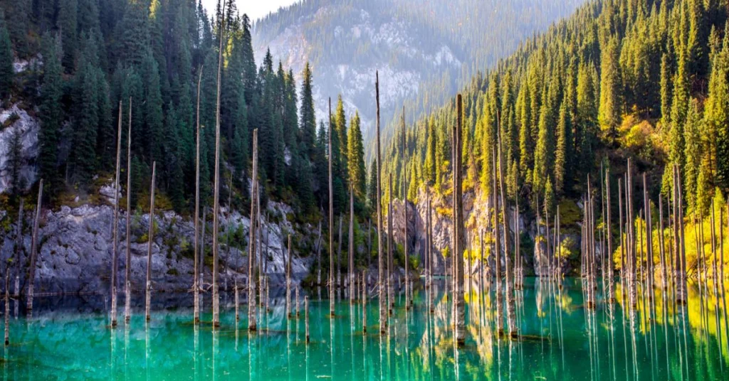 Lake Kaindy in Kazakhstan visaboards