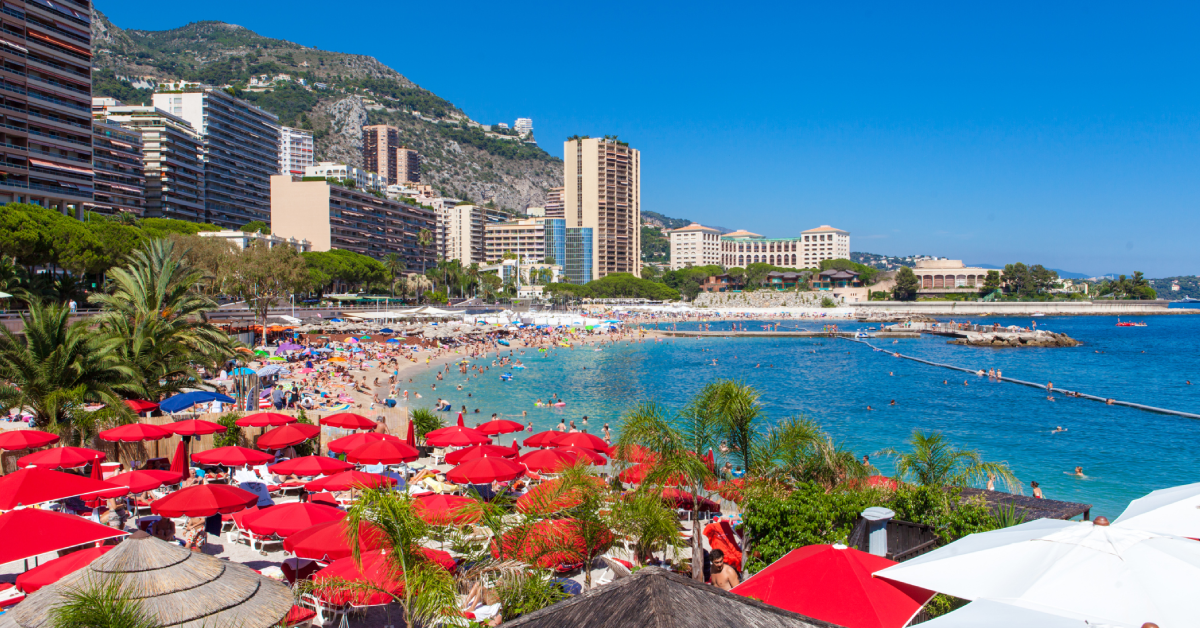 Larvotto Beach in Monaco visaboards