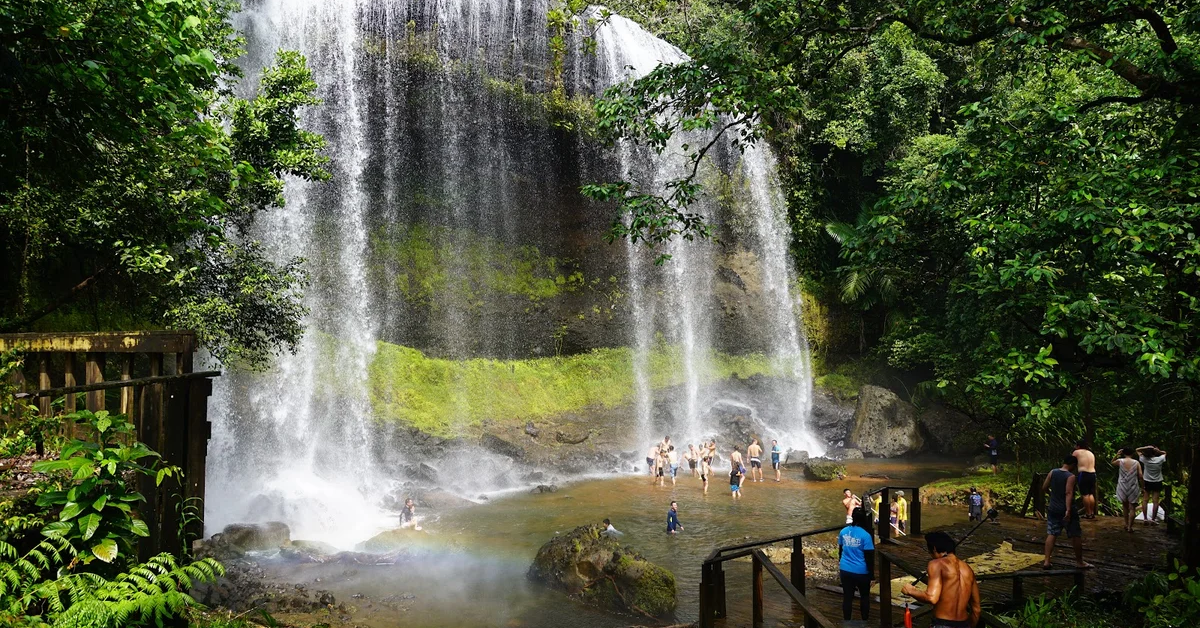 Ngardmau Waterfall in Palau visaboards