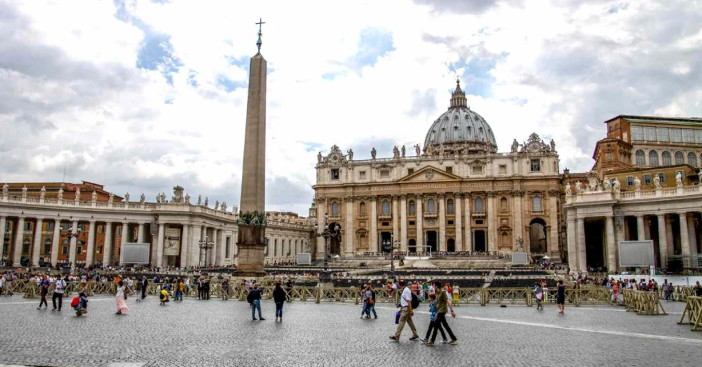 St. Peter’s Square in Vatican City visaboards