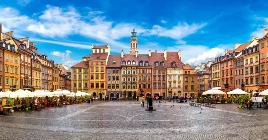 Warsaw in Poland visaboards