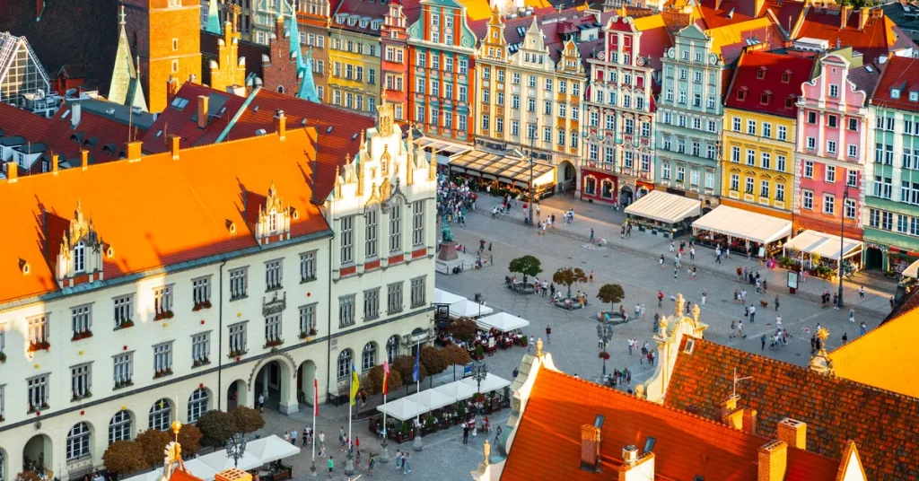 Wrocław in Poland visaboards